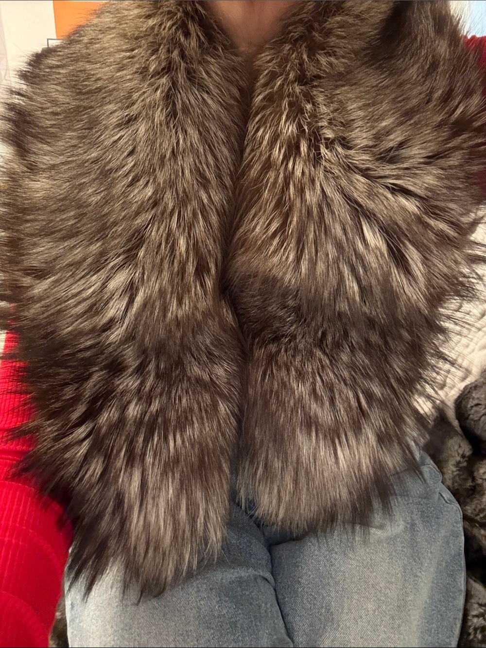 Saga platinum tag silver fox thick pelts